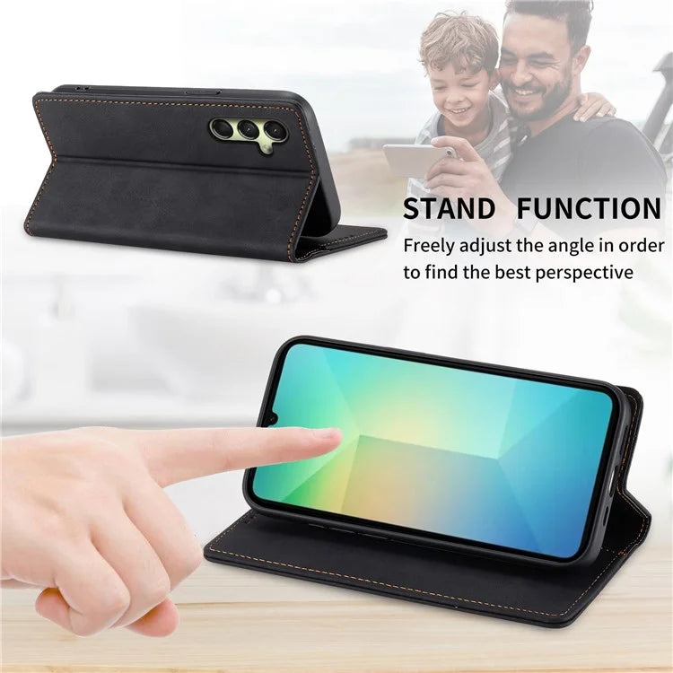 DF-05 For Samsung Galaxy A16 5G Wallet Case RFID Blocking PU Leather Phone Cover