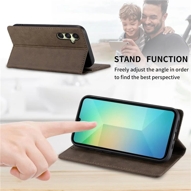 DF-05 For Samsung Galaxy A16 5G Wallet Case RFID Blocking PU Leather Phone Cover