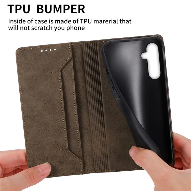 DF-05 For Samsung Galaxy A16 5G Wallet Case RFID Blocking PU Leather Phone Cover