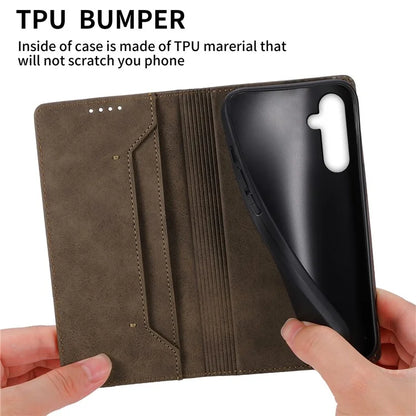 DF-05 For Samsung Galaxy A16 5G Wallet Case RFID Blocking PU Leather Phone Cover