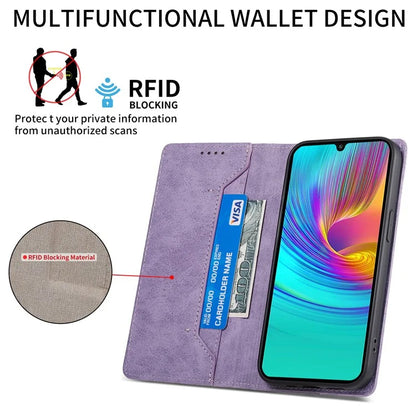 DF-05 For Samsung Galaxy A16 5G Wallet Case RFID Blocking PU Leather Phone Cover