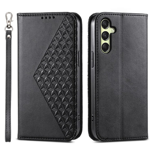 For Samsung Galaxy A16 5G Case Calf Texture PU Leather Phone Cover with Wallet