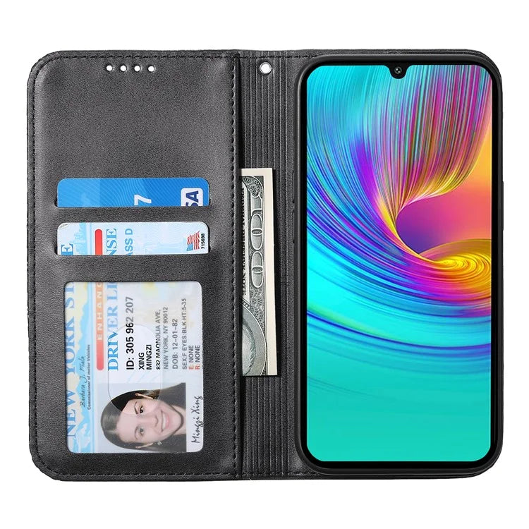 For Samsung Galaxy A16 5G Case Calf Texture PU Leather Phone Cover with Wallet