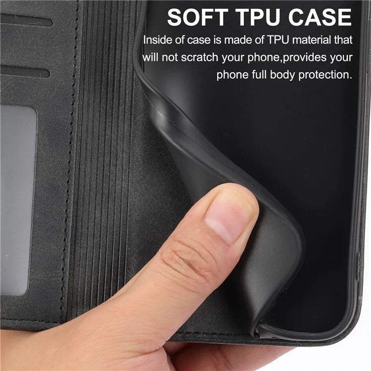 For Samsung Galaxy A16 5G Case Calf Texture PU Leather Phone Cover with Wallet