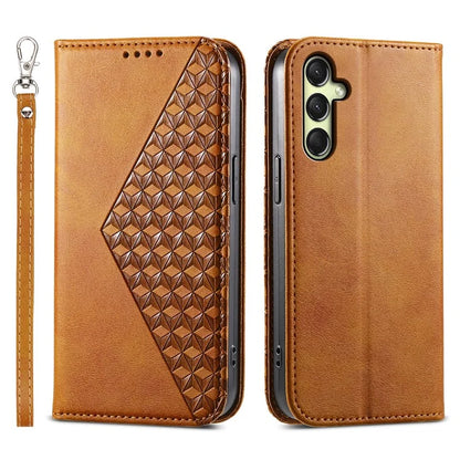For Samsung Galaxy A16 5G Case Calf Texture PU Leather Phone Cover with Wallet