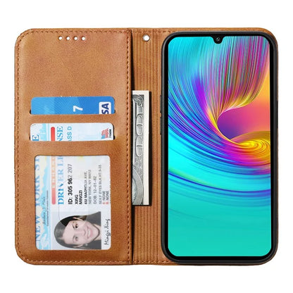 For Samsung Galaxy A16 5G Case Calf Texture PU Leather Phone Cover with Wallet