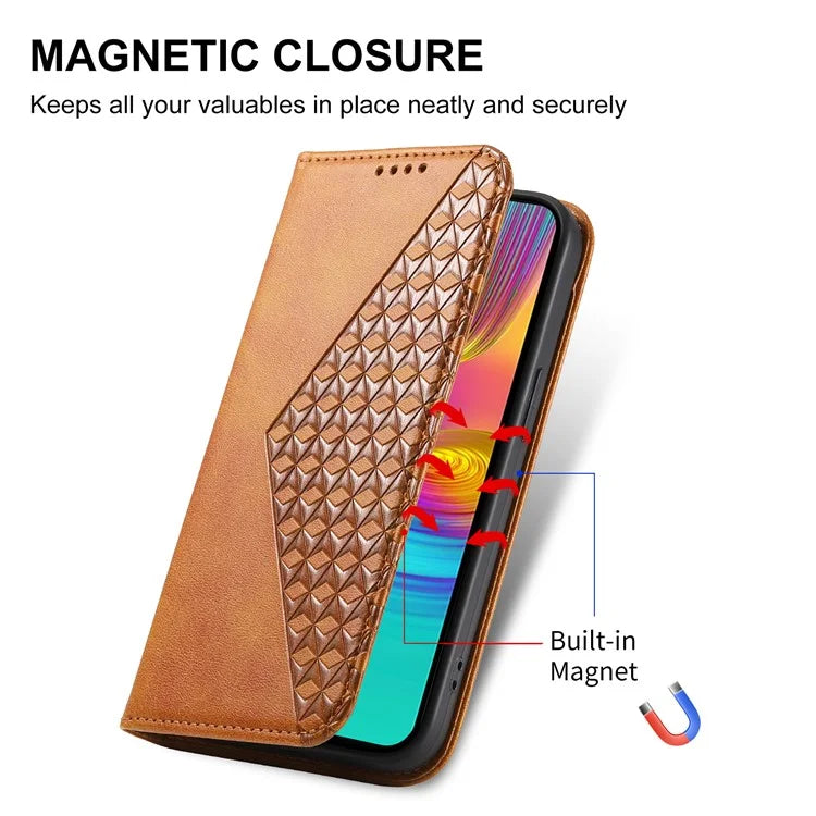 For Samsung Galaxy A16 5G Case Calf Texture PU Leather Phone Cover with Wallet