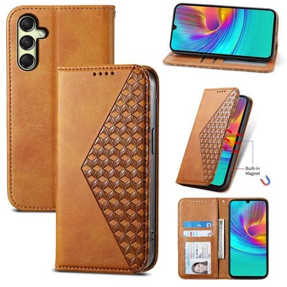 For Samsung Galaxy A16 5G Case Calf Texture PU Leather Phone Cover with Wallet