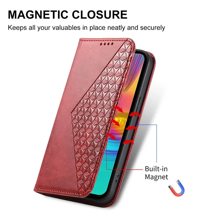 For Samsung Galaxy A16 5G Case Calf Texture PU Leather Phone Cover with Wallet