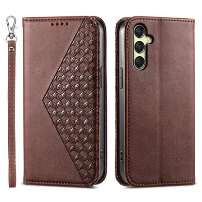 For Samsung Galaxy A16 5G Case Calf Texture PU Leather Phone Cover with Wallet