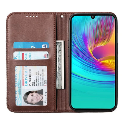 For Samsung Galaxy A16 5G Case Calf Texture PU Leather Phone Cover with Wallet
