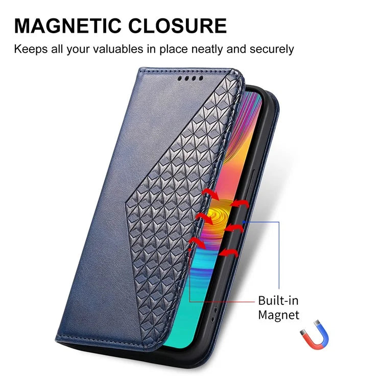For Samsung Galaxy A16 5G Case Calf Texture PU Leather Phone Cover with Wallet