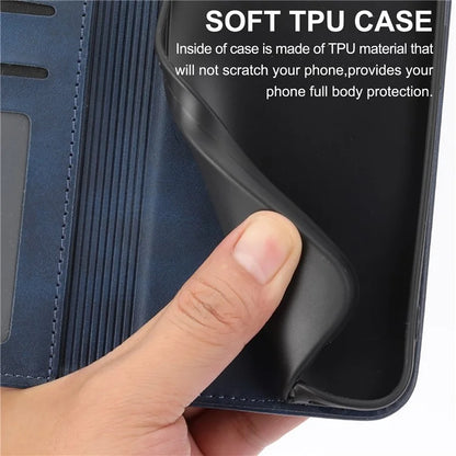 For Samsung Galaxy A16 5G Case Calf Texture PU Leather Phone Cover with Wallet