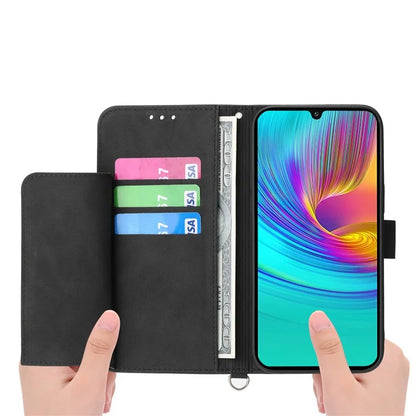 For Samsung Galaxy A16 5G Case Flower Pattern PU Leather Wallet Phone Cover with Strap