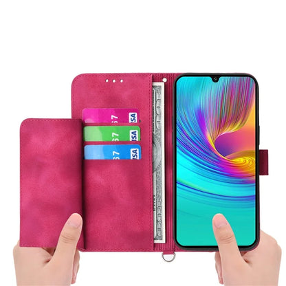 For Samsung Galaxy A16 5G Case Flower Pattern PU Leather Wallet Phone Cover with Strap