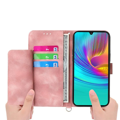 For Samsung Galaxy A16 5G Case Flower Pattern PU Leather Wallet Phone Cover with Strap