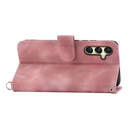 For Samsung Galaxy A16 5G Case Flower Pattern PU Leather Wallet Phone Cover with Strap