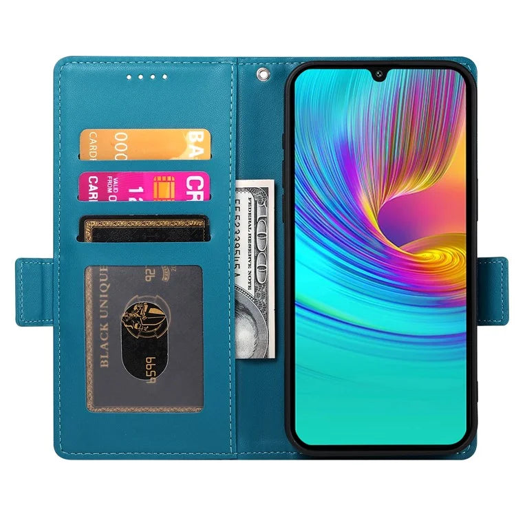 DF-010 For Samsung Galaxy A16 5G Stand Case PU Leather Wallet Phone Cover