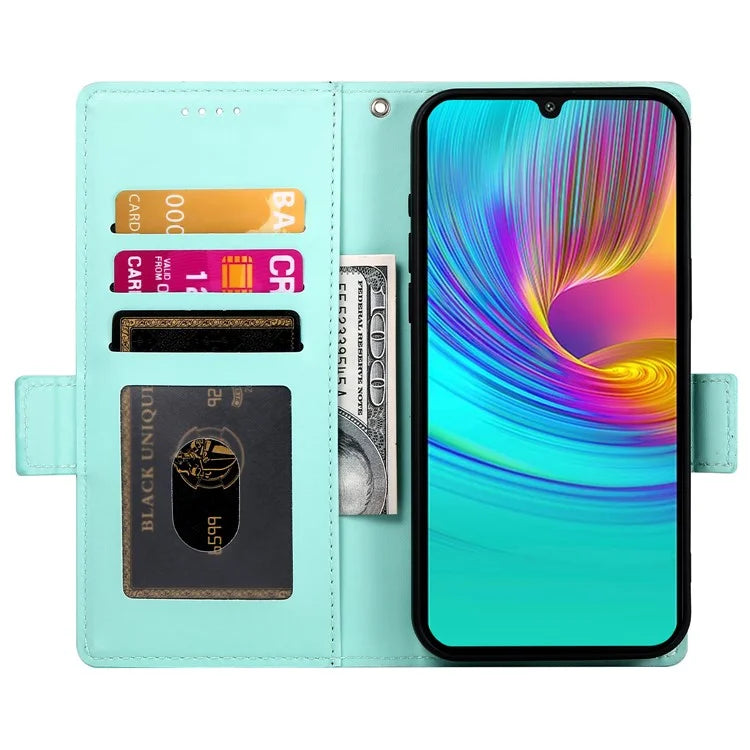 DF-010 For Samsung Galaxy A16 5G Stand Case PU Leather Wallet Phone Cover