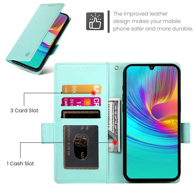 DF-010 For Samsung Galaxy A16 5G Stand Case PU Leather Wallet Phone Cover