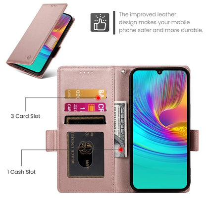 DF-010 For Samsung Galaxy A16 5G Stand Case PU Leather Wallet Phone Cover