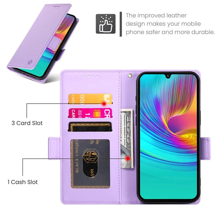DF-010 For Samsung Galaxy A16 5G Stand Case PU Leather Wallet Phone Cover