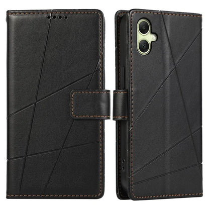 DF-06 For Samsung Galaxy A06 Phone Case Line Imprint Leather Wallet Cover