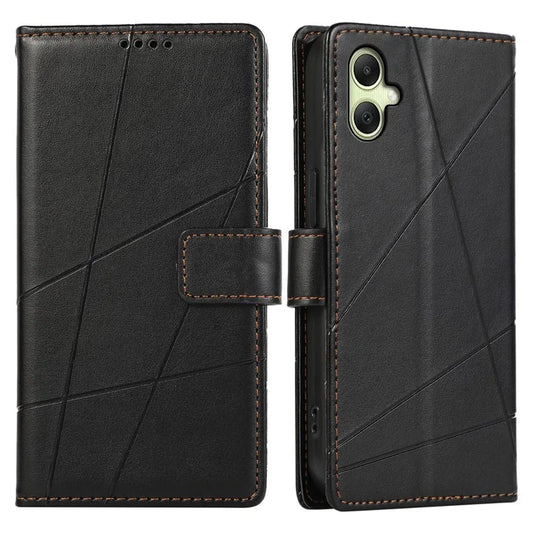 DF-06 For Samsung Galaxy A06 Phone Case Line Imprint Leather Wallet Cover