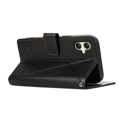 DF-06 For Samsung Galaxy A06 Phone Case Line Imprint Leather Wallet Cover