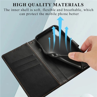 DF-06 For Samsung Galaxy A06 Phone Case Line Imprint Leather Wallet Cover