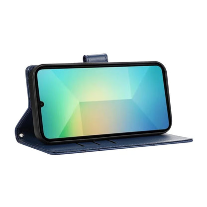 DF-06 For Samsung Galaxy A06 Phone Case Line Imprint Leather Wallet Cover