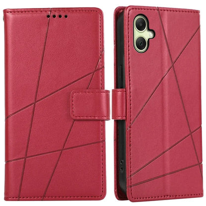 DF-06 For Samsung Galaxy A06 Phone Case Line Imprint Leather Wallet Cover