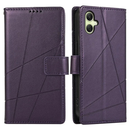 DF-06 For Samsung Galaxy A06 Phone Case Line Imprint Leather Wallet Cover