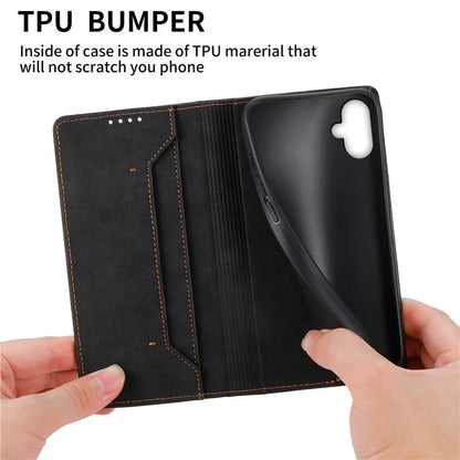 DF-05 For Samsung Galaxy A06 Wallet Case RFID Blocking PU Leather Phone Cover
