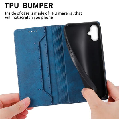 DF-05 For Samsung Galaxy A06 Wallet Case RFID Blocking PU Leather Phone Cover