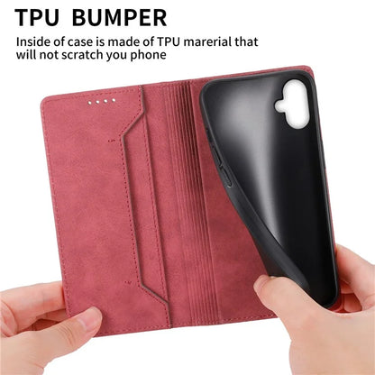 DF-05 For Samsung Galaxy A06 Wallet Case RFID Blocking PU Leather Phone Cover