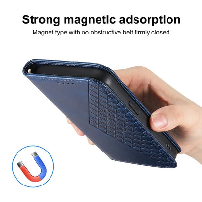 For Samsung Galaxy A06 Case Calf Texture PU Leather Phone Cover with Wallet
