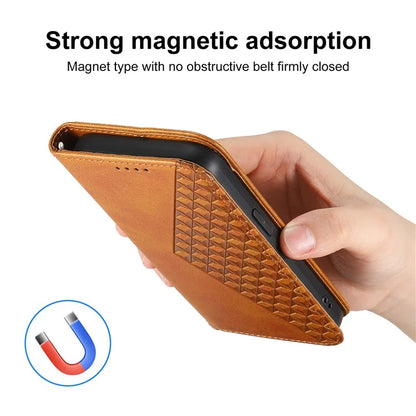 For Samsung Galaxy A06 Case Calf Texture PU Leather Phone Cover with Wallet