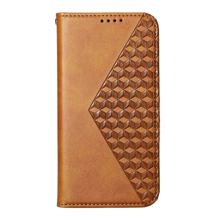 For Samsung Galaxy A06 Case Calf Texture PU Leather Phone Cover with Wallet