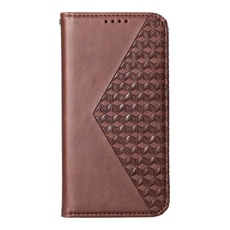 For Samsung Galaxy A06 Case Calf Texture PU Leather Phone Cover with Wallet