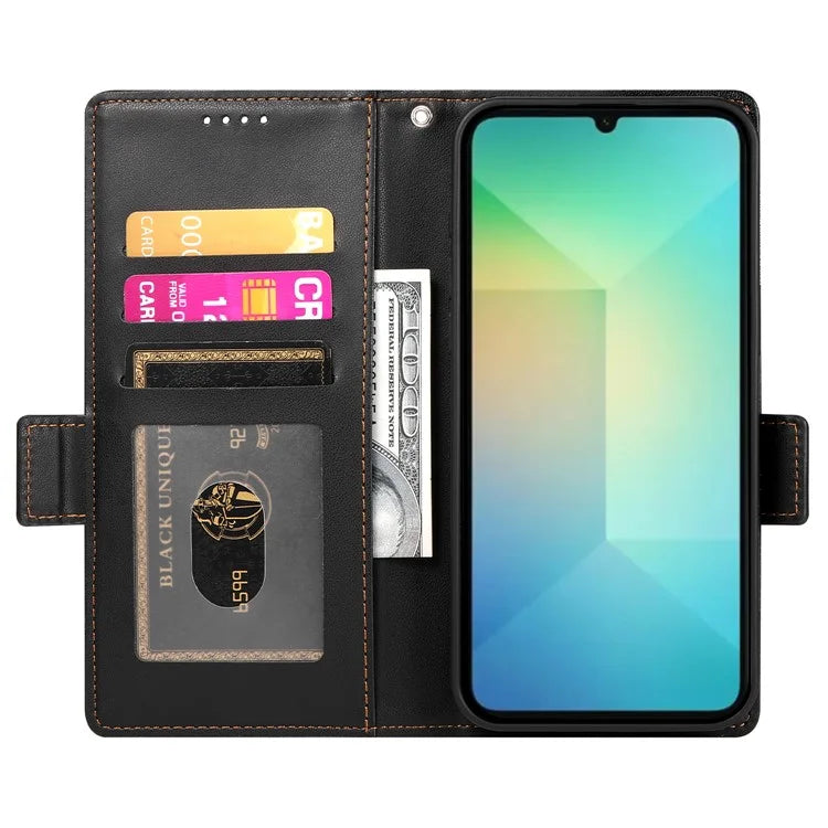 DF-010 For Samsung Galaxy A06 Stand Case PU Leather Wallet Phone Cover