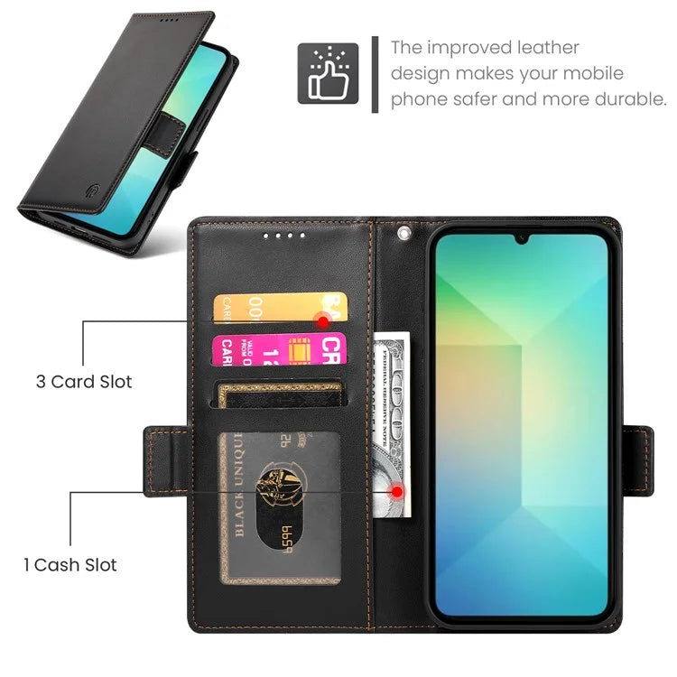 DF-010 For Samsung Galaxy A06 Stand Case PU Leather Wallet Phone Cover