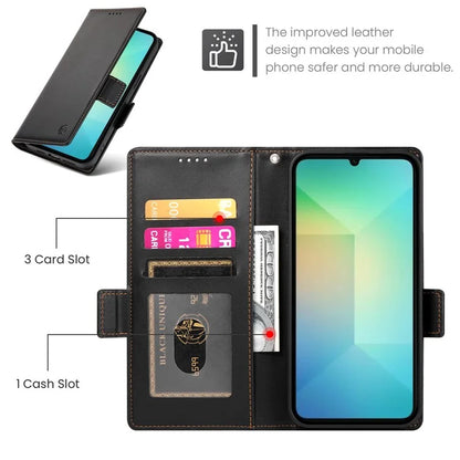 DF-010 For Samsung Galaxy A06 Stand Case PU Leather Wallet Phone Cover