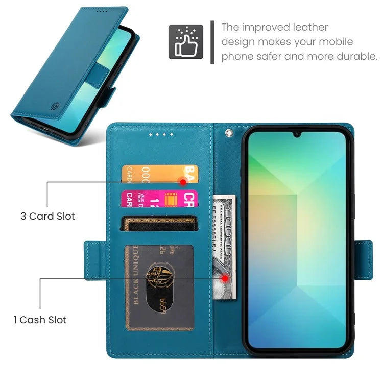 DF-010 For Samsung Galaxy A06 Stand Case PU Leather Wallet Phone Cover