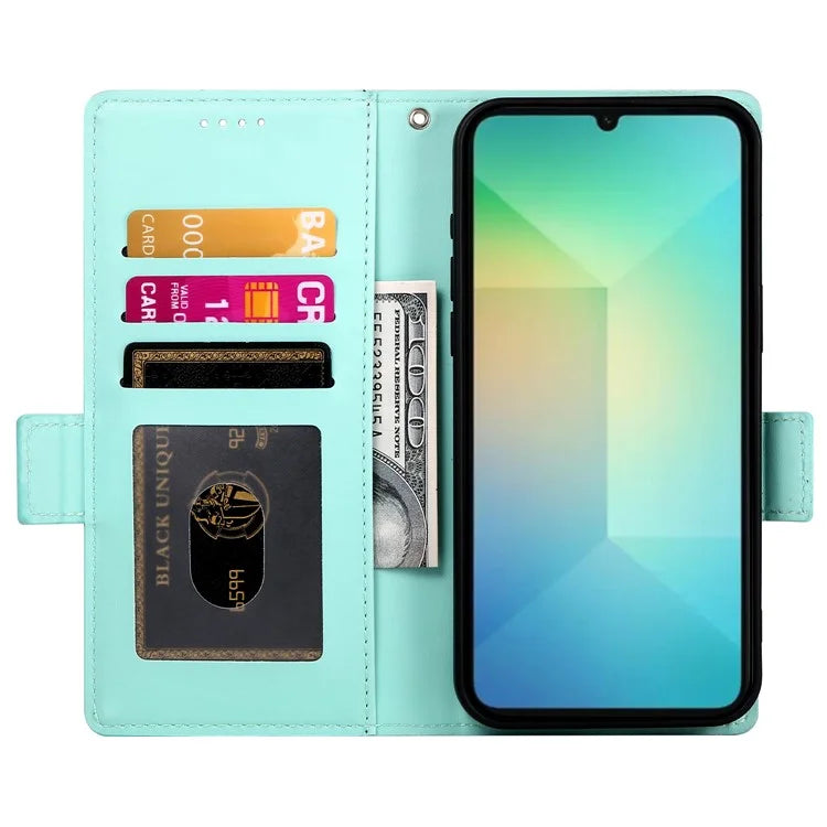 DF-010 For Samsung Galaxy A06 Stand Case PU Leather Wallet Phone Cover