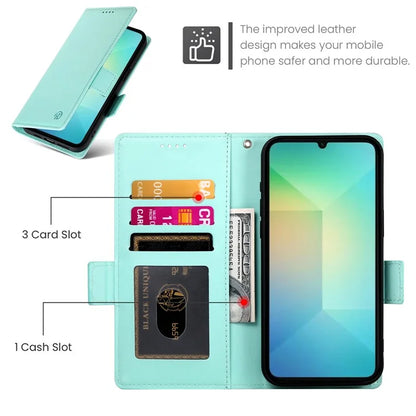 DF-010 For Samsung Galaxy A06 Stand Case PU Leather Wallet Phone Cover