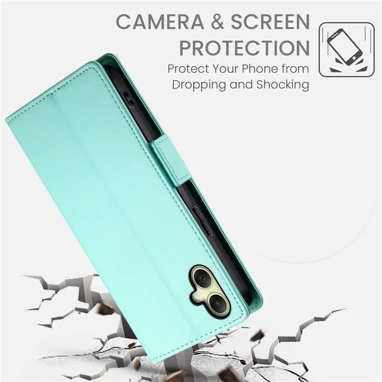 DF-010 For Samsung Galaxy A06 Stand Case PU Leather Wallet Phone Cover