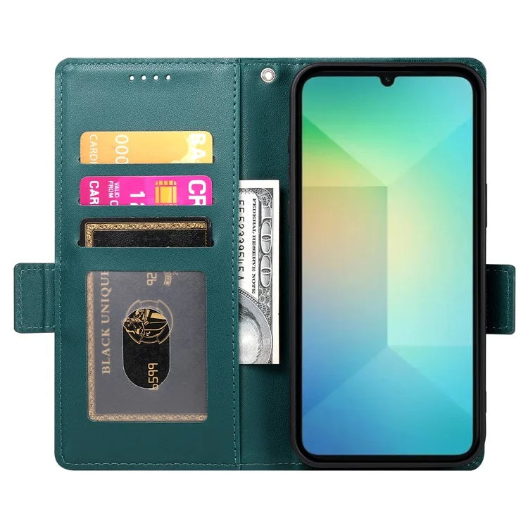 DF-010 For Samsung Galaxy A06 Stand Case PU Leather Wallet Phone Cover