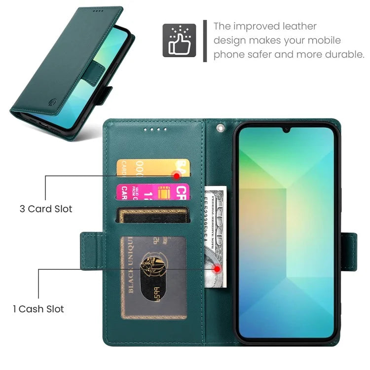 DF-010 For Samsung Galaxy A06 Stand Case PU Leather Wallet Phone Cover