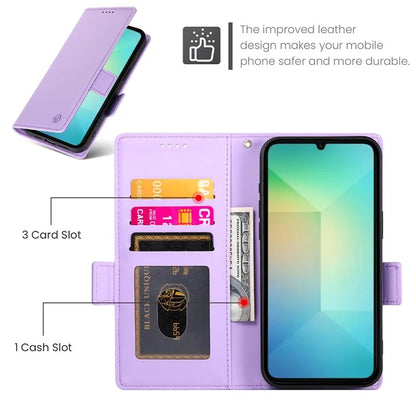 DF-010 For Samsung Galaxy A06 Stand Case PU Leather Wallet Phone Cover